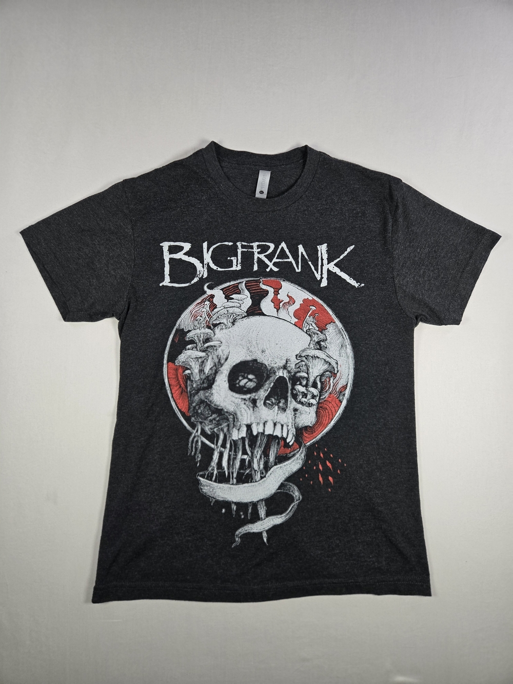 BIG FRANK Metal Band Skull Tee Next Level S Goth Sludge Grunge